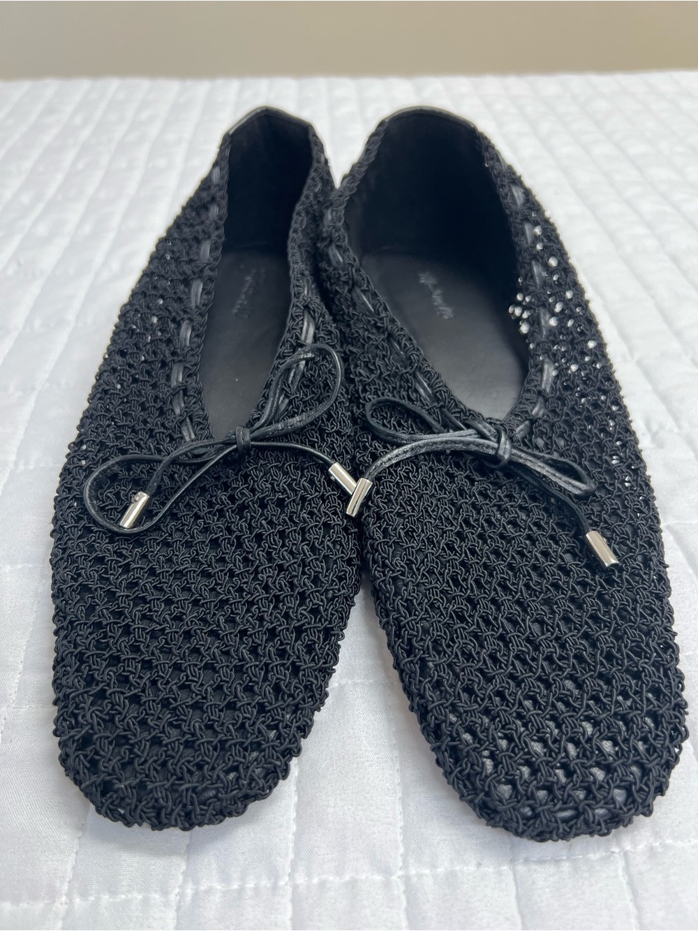 Madewell The Mylie Ballet Flat in True Black Size 9 NWOB - Picture 7 of 10